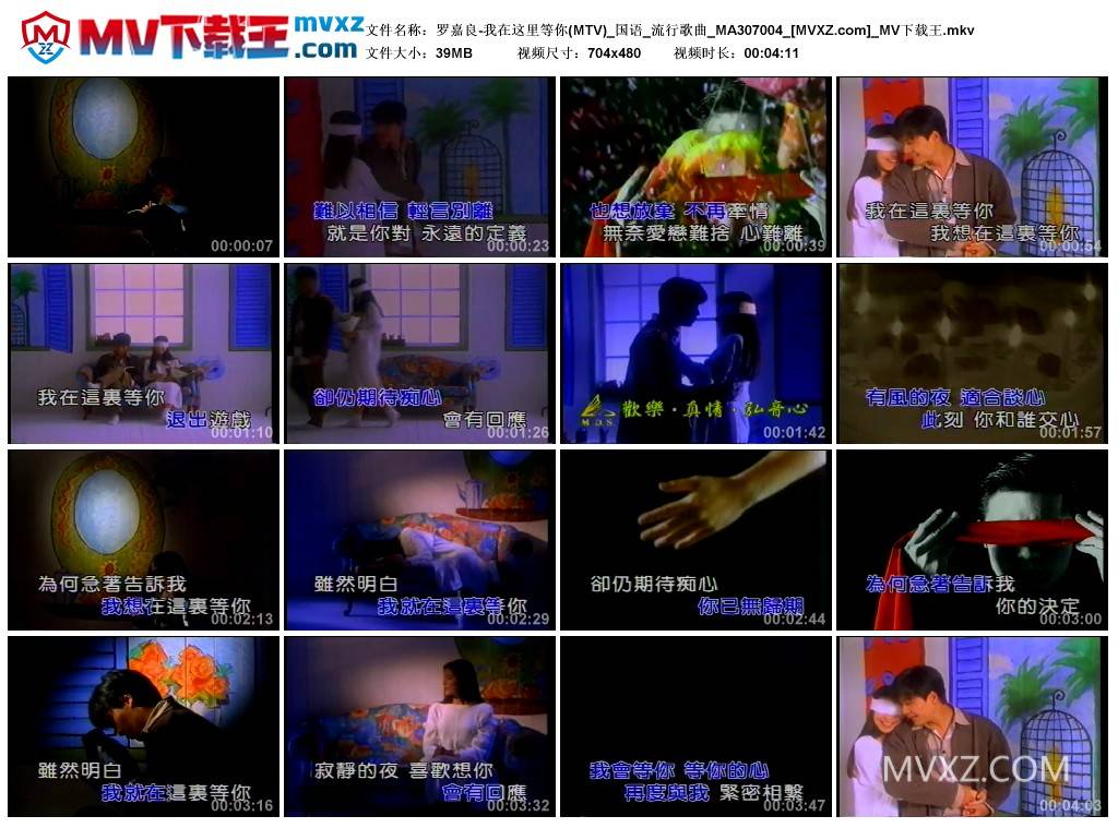 罗嘉良-我在这里等你(MTV)_国语_流行歌曲_MA307004